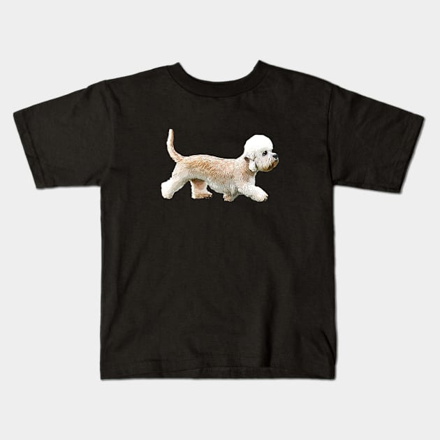 Dandie Dinmont terrier Kids T-Shirt by ElegantCat